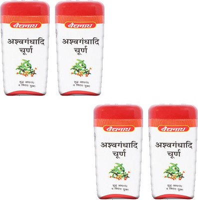 Baidyanath Ashwagandhadi Churna 100g Enriched with Pure Ashwagandha & Vidhara Pack of 4(Pack of 4, 400 g)