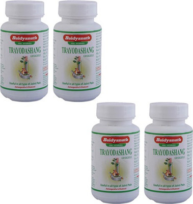 Baidyanath Trayodashang Guggulu 80 Tablets Use in All type of Joint Pain ( Pack of 4 )(Pack of 4, 320 Tablets)