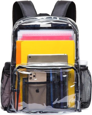 N S Enterprises PVC BACKPACK 15 L Backpack(Black)