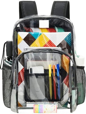 N S Enterprises PVC BP 22 L Trolley Backpack(Black)