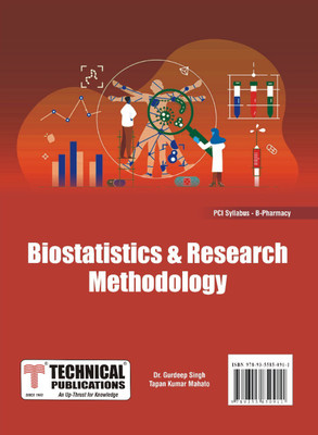 Biostatistics and Research Methodology for B. PHARMACY - PCI SYLLABUS - Textbook(Paperback, Dr. Gurdeep Singh, Tapan Kumar Mahato)