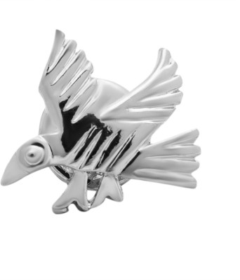 Shining Jewel Flying Bird Design Brooch(Silver)