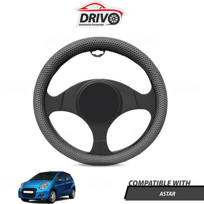 Drivo Steering Cover For Maruti A-Star(Grey, Leatherite)