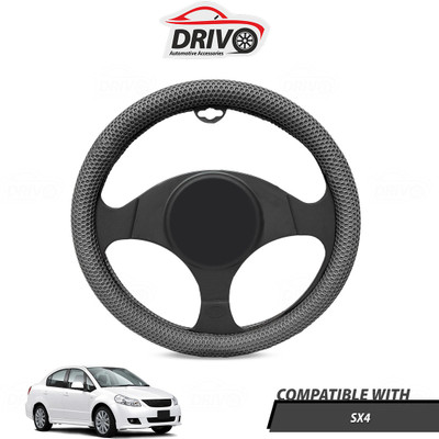 Drivo Steering Cover For Maruti SX4(Grey, Leatherite)
