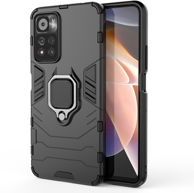 Glaslux Back Cover for Redmi Note 11 Pro Plus 5G(Black, Ring Case, Pack of: 1)
