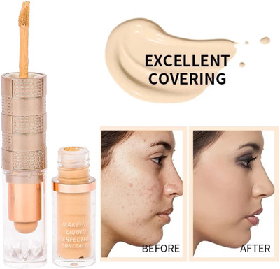 Latixmat Best smooth coverage 2 in 1 concealer stick waterproof Concealer(beige, 9.6 g)