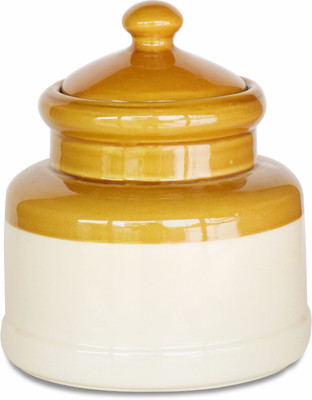 LANDSLIDE Ceramic Pickle Jar  - 1200 ml(Multicolor)