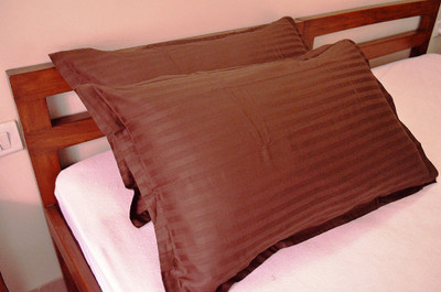 Sparklings Cotton Pillows Cover(46 cm*69 cm, Pack of 2, Brown)