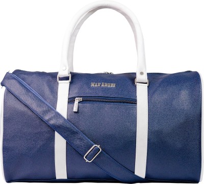 Man Arden The Abloom Azure PVC Leather Travel Dual Tone Duffel Without Wheels
