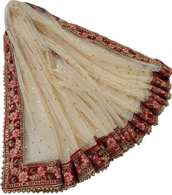 Navti Creations Net Embroidered Women Dupatta