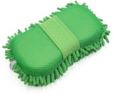 Welrock Dusting and Cleaning Sponge for Vehicles Green (Pack of 1) Wet and Dry Duster