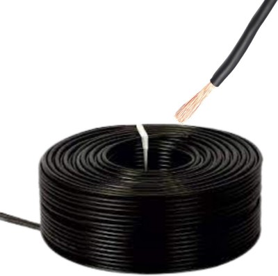 Exxelo Copper 1 sq/mm Black 90 m Wire(Black)