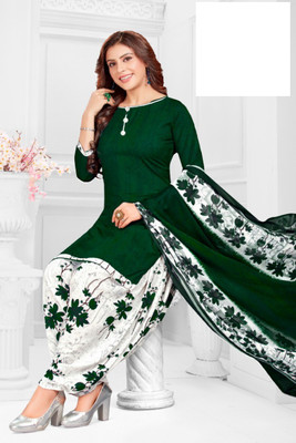 DUTT TEXTILE Crepe Printed Kurta & Patiyala Material