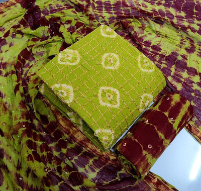 SHREYAM Enterprise Cotton Blend Checkered Salwar Suit Material