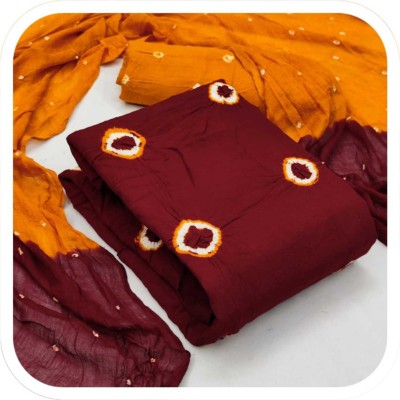 JATADHAR FAB Cotton Blend Self Design, Printed Salwar Suit Material