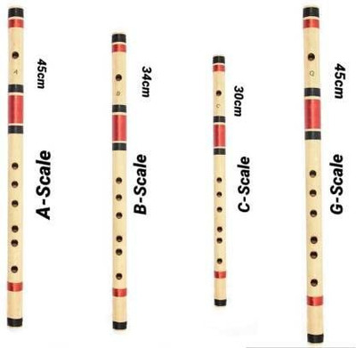 KHALSA MUSICAL G-Scale, B-Scale, C-Scale, A-Scale Bamboo Flute Bamboo Flute(43 cm)