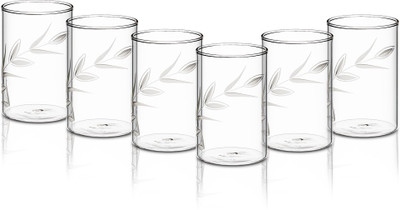 BOROSIL (Pack of 6) Vision Creeper Large Glass Set Water/Juice Glass(350 ml, Glass, Clear)