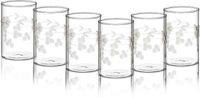 BOROSIL (Pack of 6) Vision Berry Large Glass Set Water/Juice Glass(350 ml, Glass, Clear)