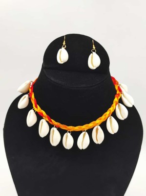 A2 Fashion Shell, Dori White, Yellow, Red Jewellery Set(Pack of 1)