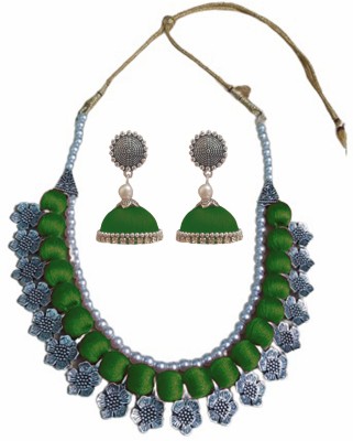 SRI Dori Green, Silver Jewellery Set(Pack of 1)