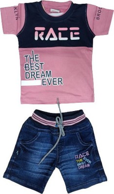 FASHION BOY Boys Casual T-shirt Shorts(Multicolor)