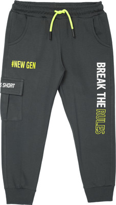 Top Gear Track Pant For Boys(Grey, Pack of 1)