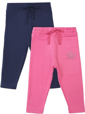 BodyCare Track Pant For Baby Girls(Pink, Pack of 2)