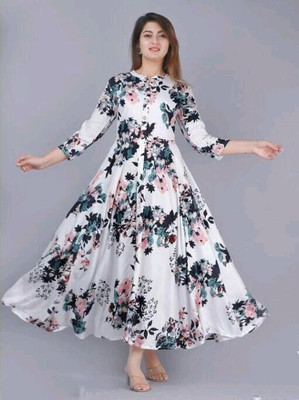 KurtisHouse Anarkali Gown(White)