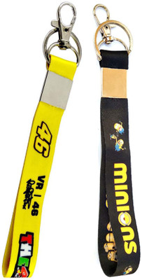 Meeko.com black minion tag with The doctor 46 tag bike key chain 01a Key Chain