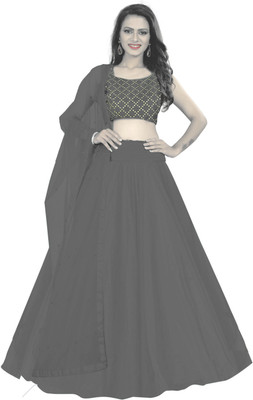 BIPIN ENTERPRISE Anarkali Gown(Grey)