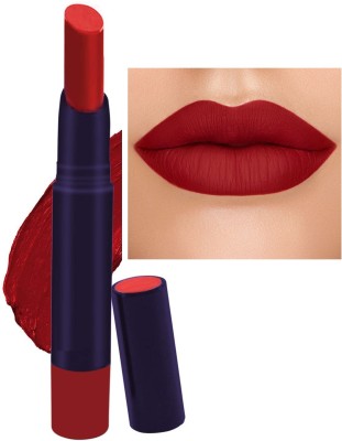 Latixmat crayon matte finish hot red waterproof lipstick(red, 3.8 g)