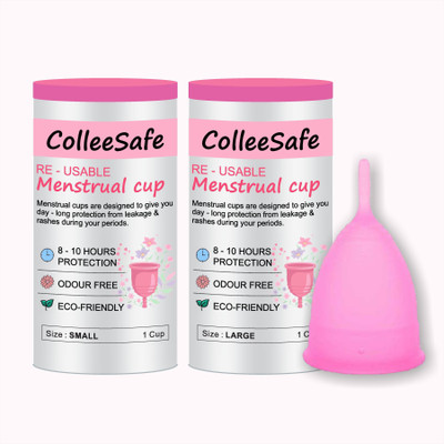 ColleeSafe Small Reusable Menstrual Cup(Pack of 2)