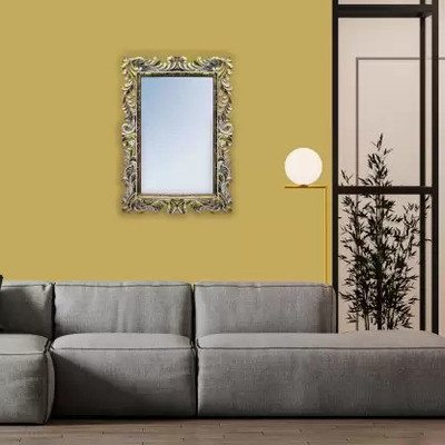 VAS Collection Home VJ300 Bathroom Mirror(Rectangle Finish : Multicolor)
