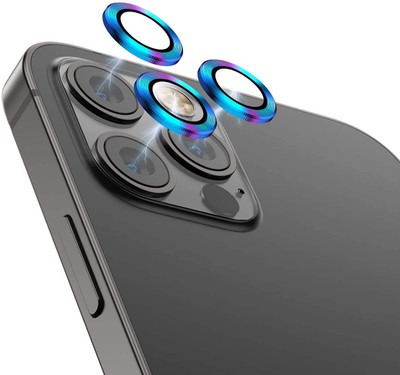 Casesily Back Camera Lens Glass Protector for iPhone 3D Lens Ring Protector Scratch Resistant (Pack of 1)(Pack of: 1)