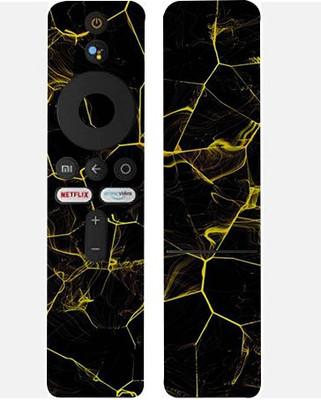 Jeeva Creation Mi Smart LED Tv Remote, led tv remote Mobile Skin(Ultra Black Abstract Skin With High Matte Finish.)