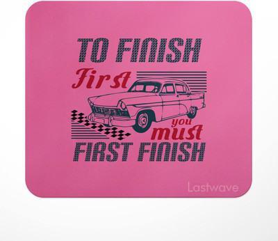LASTWAVE To finish first, you must first finish, Design Printed Mouse Pad for Computer, Mousepad(Multicolor)