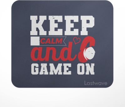 LASTWAVE Keep calm and game on, Gamer Enthusiast Design Printed Mouse Pad for Computer, Mousepad(Multicolor)