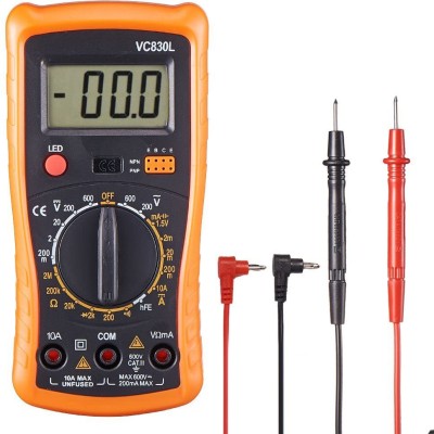 Techtest Digital Multimeter 830L Multimeter Mini Voltage Tester Home Measuring Tools Digital Multimeter(2000 Counts)