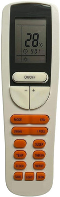 J.K. WEBSHOP Model no. 133, Compatible Remote for  AC/Split AC/Window AC Bluestar Remote Controller(White)