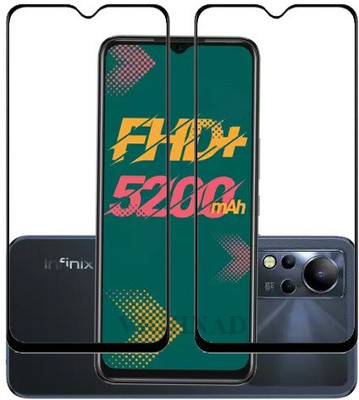 KMPERED Edge To Edge Tempered Glass for Infinix Note 12i, INFINIX NOTE 12I(Pack of 2)