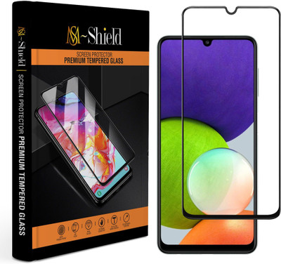 MS-Shield Edge To Edge Tempered Glass for Samsung Galaxy A22 4G(Pack of 1)