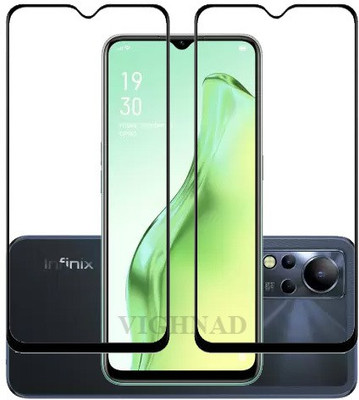 KMPERED Edge To Edge Tempered Glass for Infinix Note 12i, INFINIX NOTE 12I(Pack of 2)