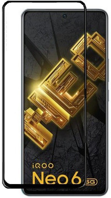 Caseline Edge To Edge Tempered Glass for iQOO Neo 6 5G, iQOO Neo 6(Pack of 1)