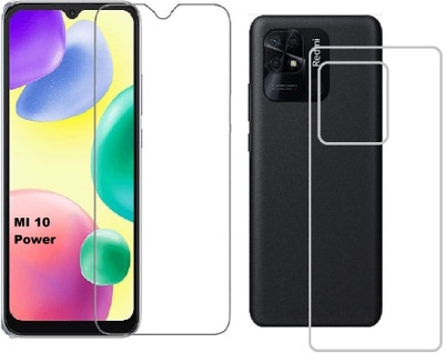 NEMIZI Front and Back Tempered Glass for Redmi 10 Power(Pack of 2)