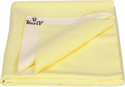 Keviv Cotton Baby Bed Protecting Mat(Yellow, Medium)