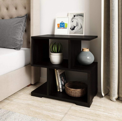 pndggroup Engineered Wood Side Table(Finish Color - Black, DIY(Do-It-Yourself))