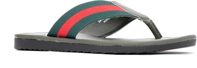 Khadim's Men Flip Flops(Green , 10)