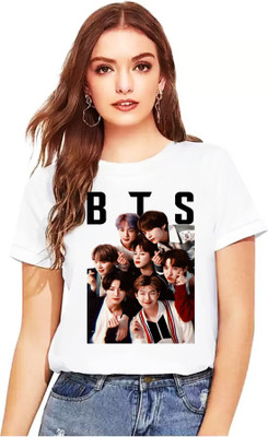 Stylotrendz Typography Women Round Neck White T-Shirt