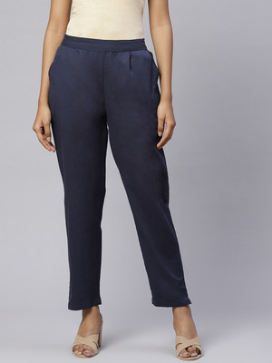 SVARCHI Regular Fit Women Blue Trousers
