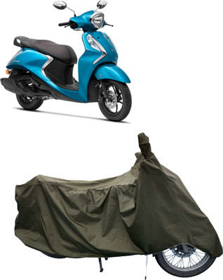 Tricway Two Wheeler Cover for Yamaha(Fascino 125, Green)